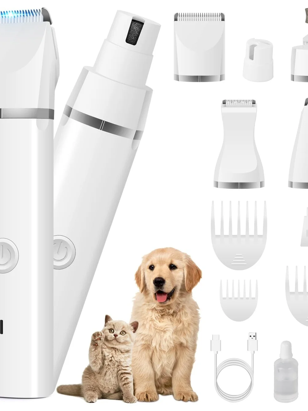 Veeconn Pet Clippers Grooming Kit Rechargeable